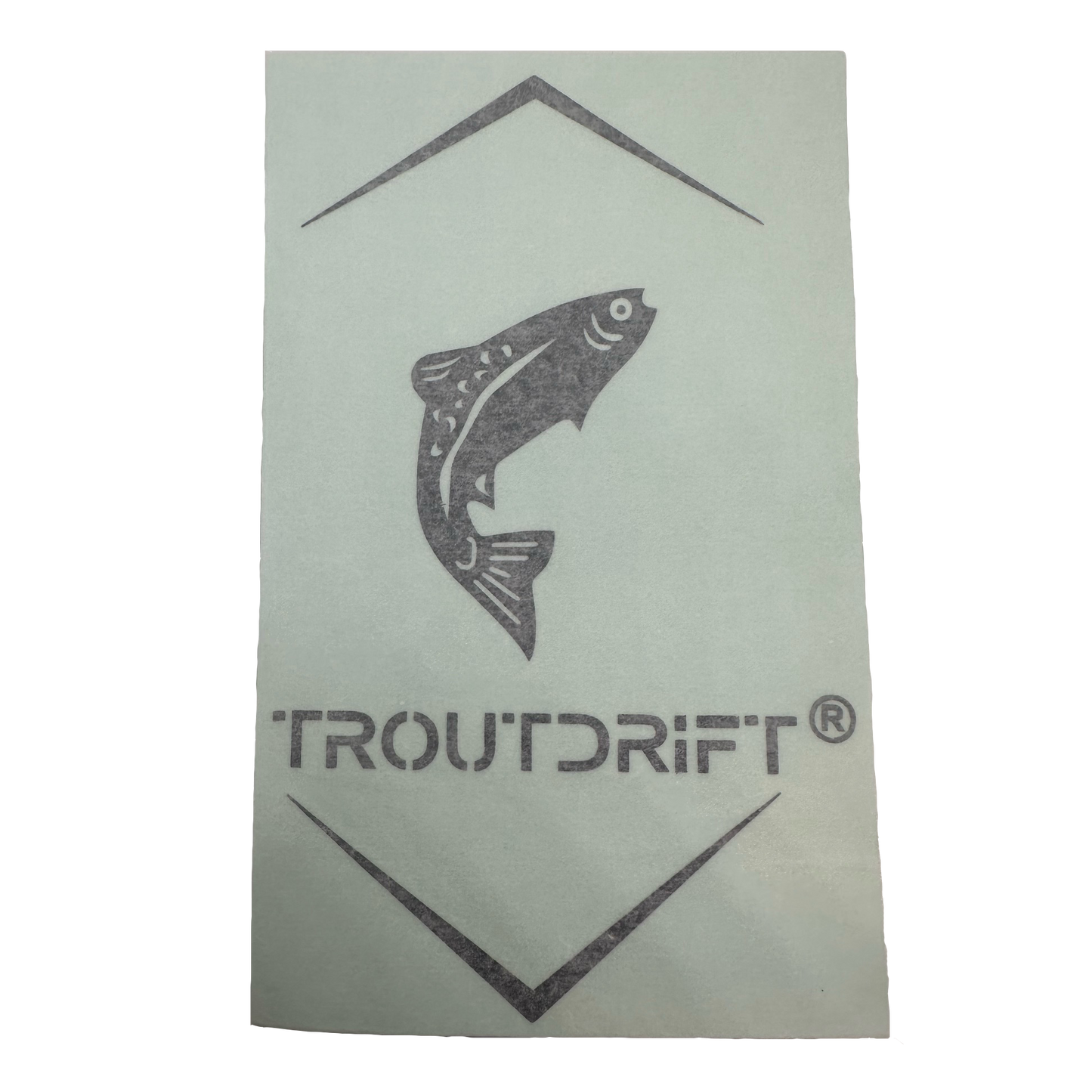 Troutdrift Vehicle Decal - Black