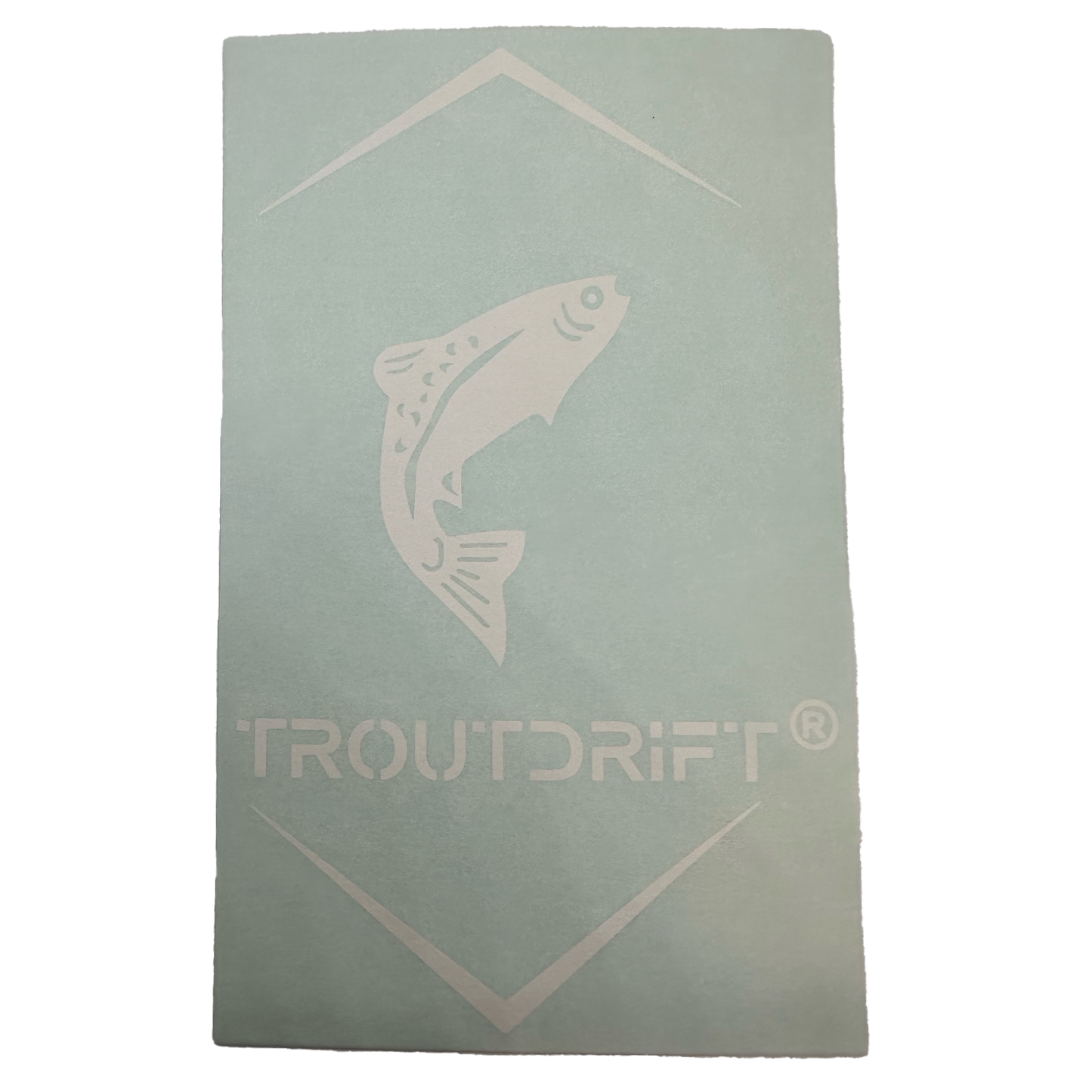 Troutdrift Vehicle Decal - White