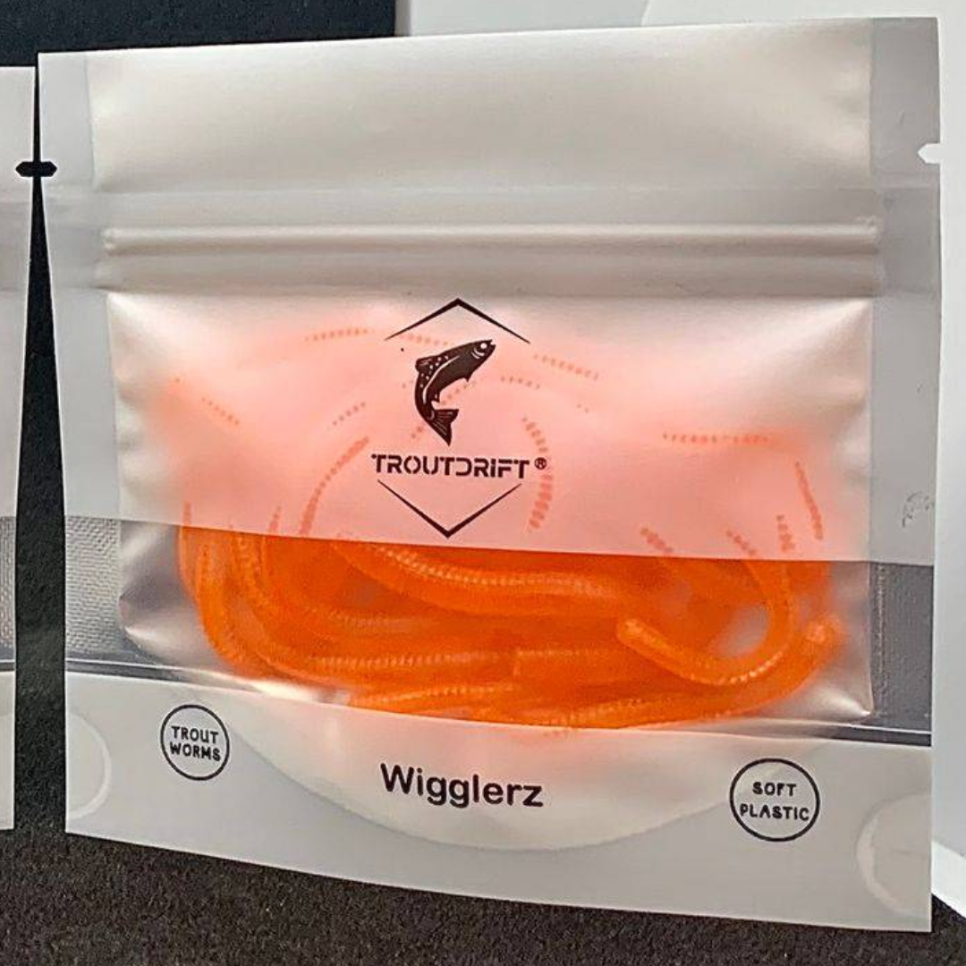 Troutdrift (Glow) Wigglerz Worms- Assorted Colours